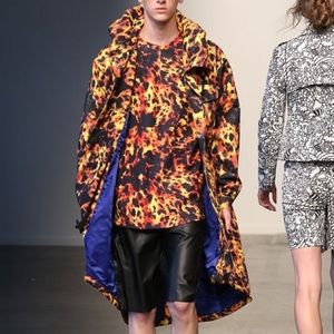 KYE Spring Summer 2015 Collection Flame Trench Coat
